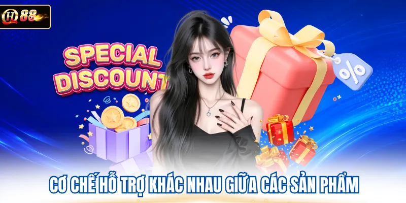 Cơ chế hỗ trợ khác nhau giữa các sản phẩm